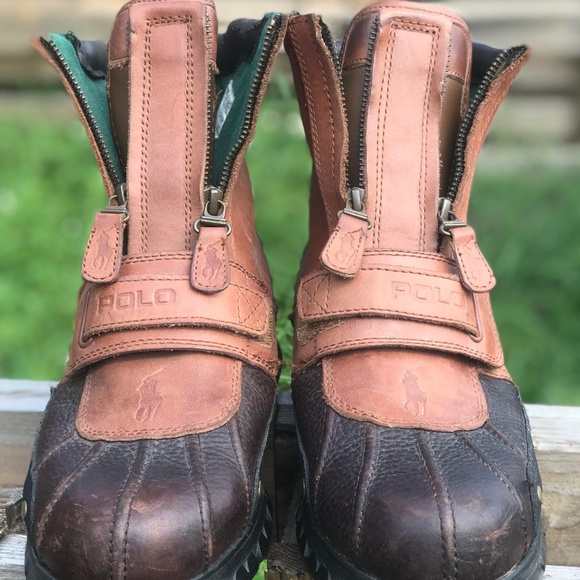 VINTAGE Ralph Lauren Polo Leather Men Sports Boots main image 6